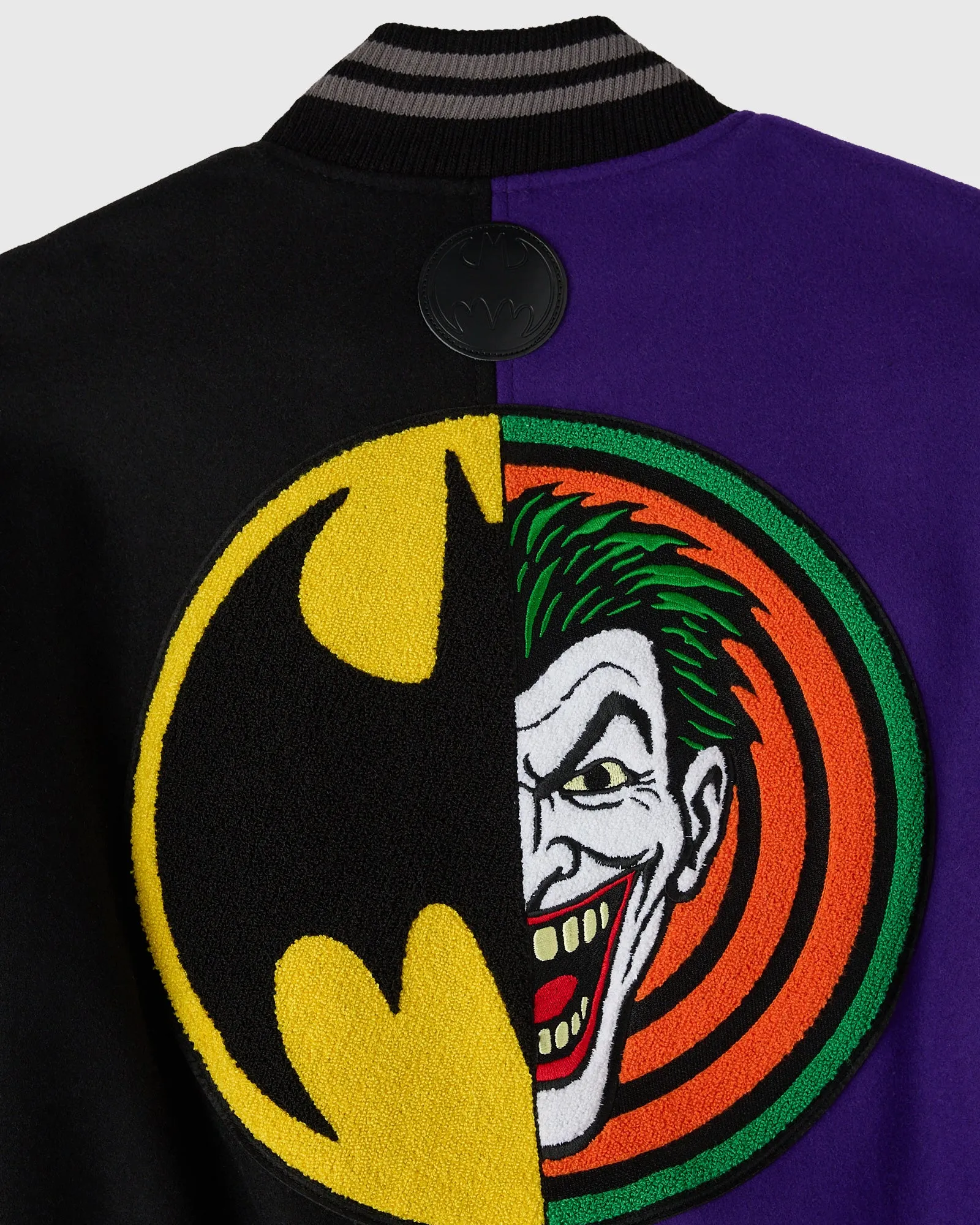 Batman x The Joker Split Varsity Jacket - Black sold by OVO product image thumbnail 4