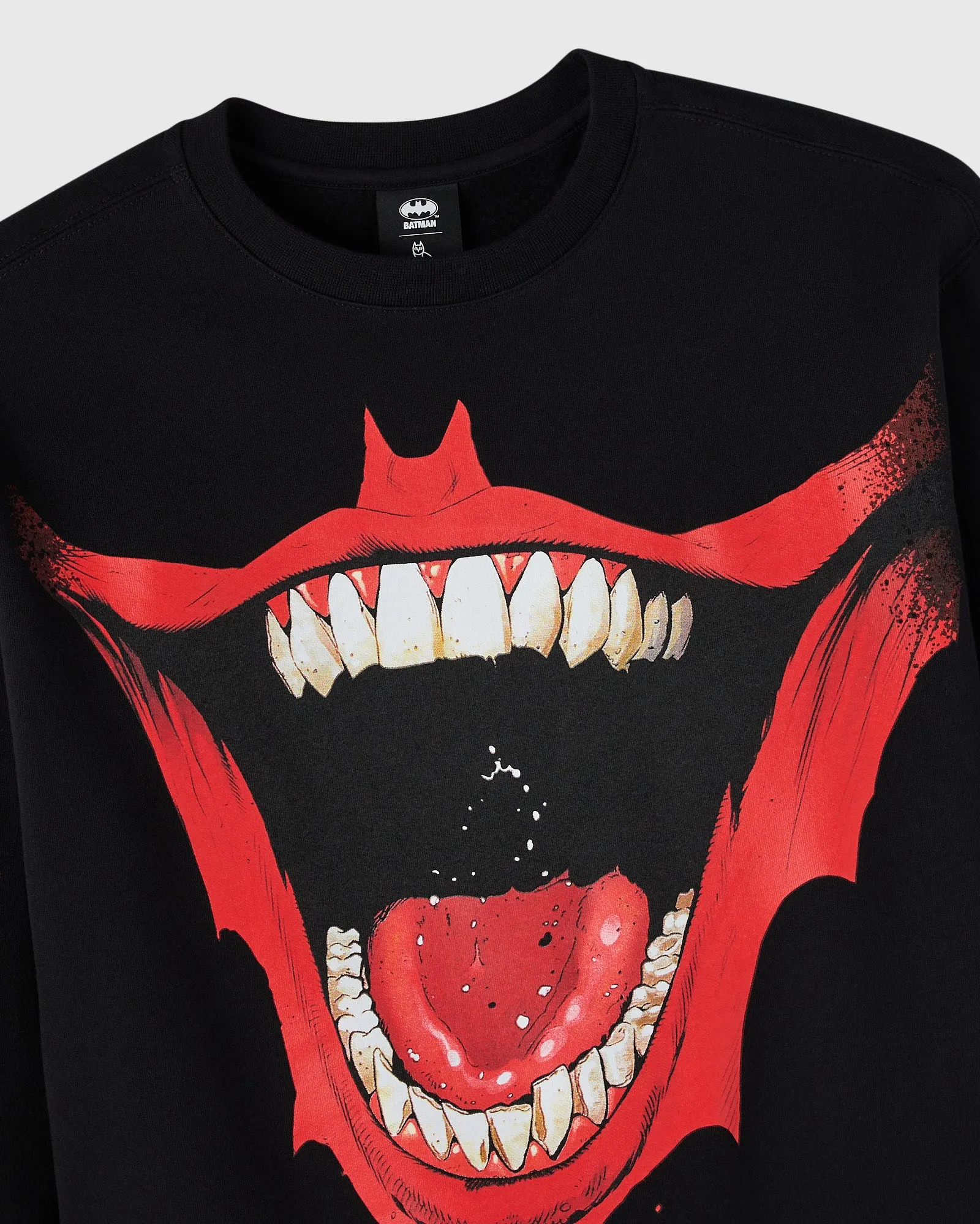 Bat Smile Crewneck Sweatshirt - Black sold by OVO product image thumbnail 3