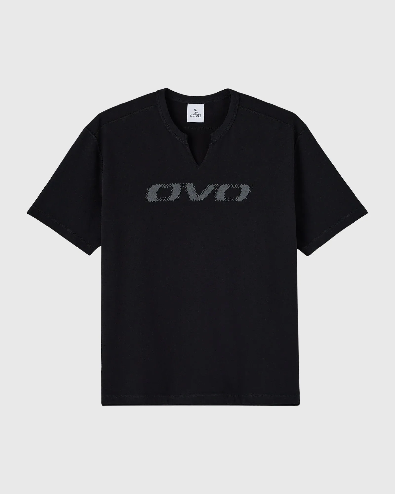 Split Neck Tee - Black sold by OVO