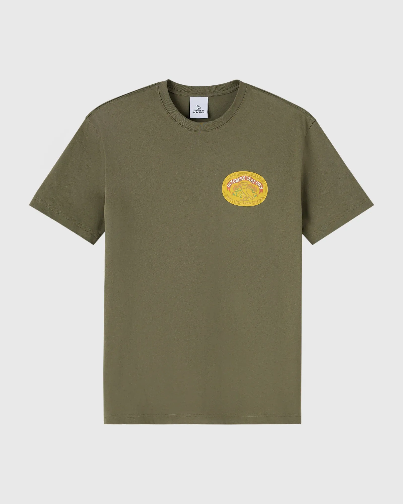 Pom Pom Banner Tee - Olive Green sold by OVO