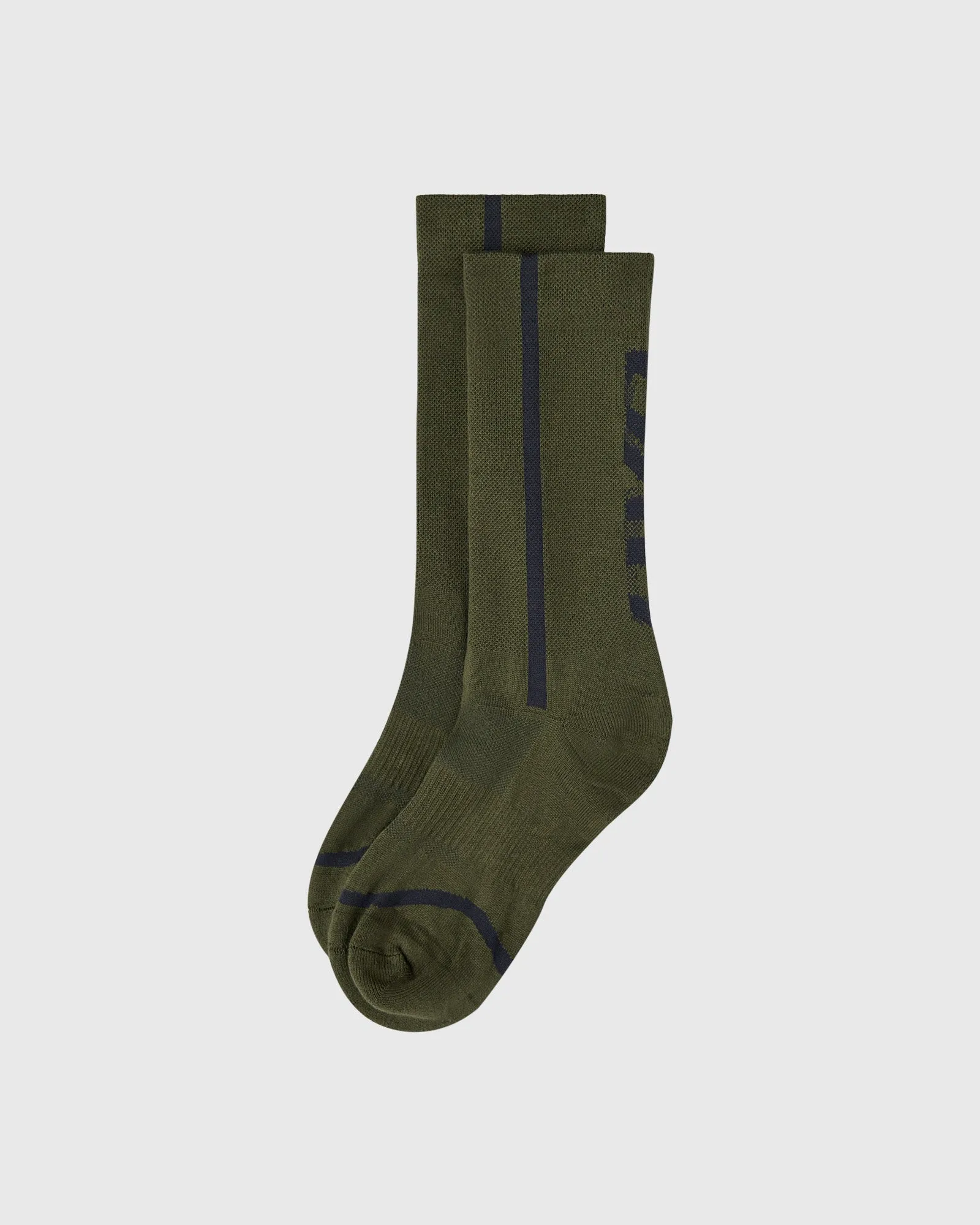 Heather Runner Socks - Deep Olive sold by OVO