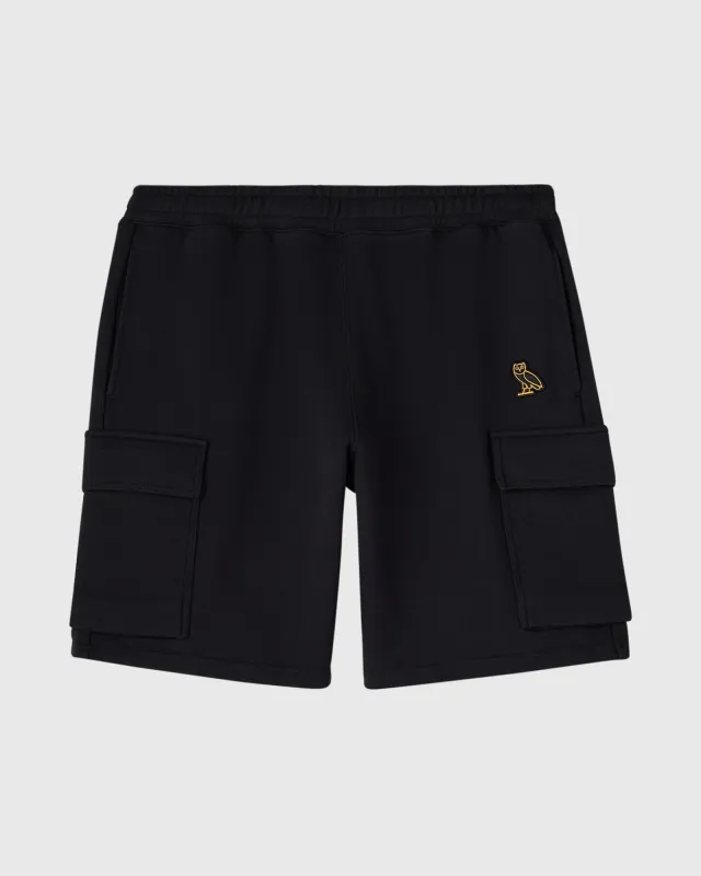 French Terry Cargo Short - Black made by OVO