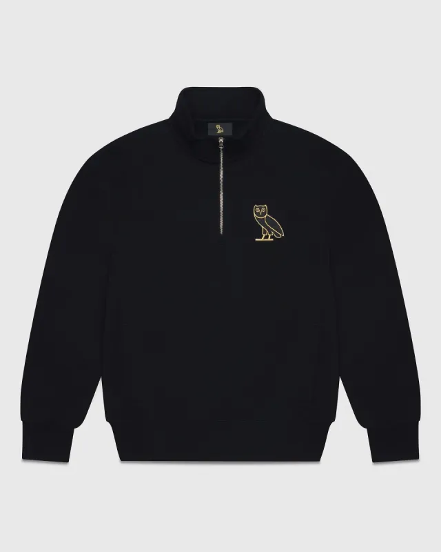 Mini OG Quarter Zip Sweatshirt - Black sold by OVO