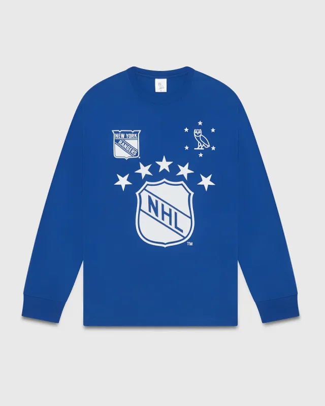 New York Rangers Longsleeve T-Shirt - New York Blue sold by OVO