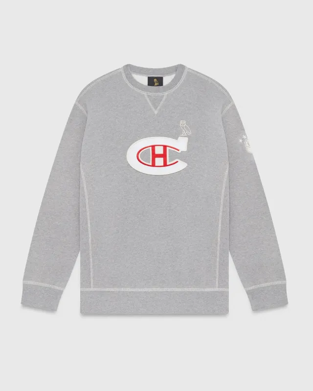 Montreal Canadiens Crewneck - Heather Grey sold by OVO