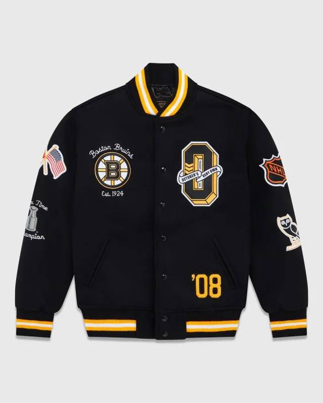 Boston Bruins Varsity Jacket - Boston Black sold by OVO