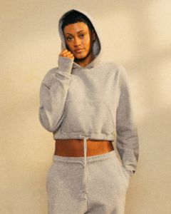 Cropped Hoodie - Heather Grey sold by OVO
