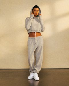 Cropped Hoodie - Heather Grey sold by OVO