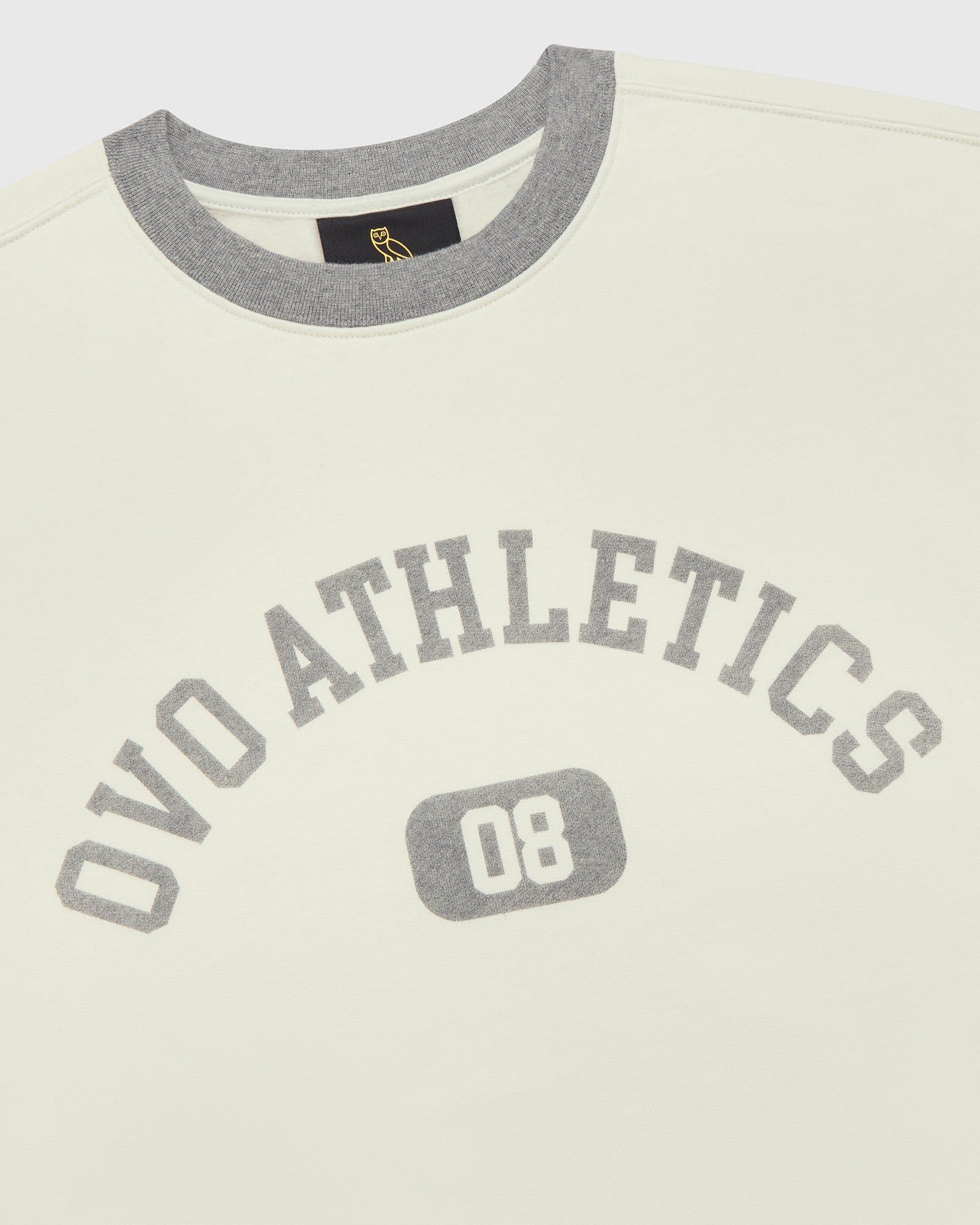 OVO Athletics Crewneck - Off-White/Heather Grey sold by OVO product image thumbnail 3