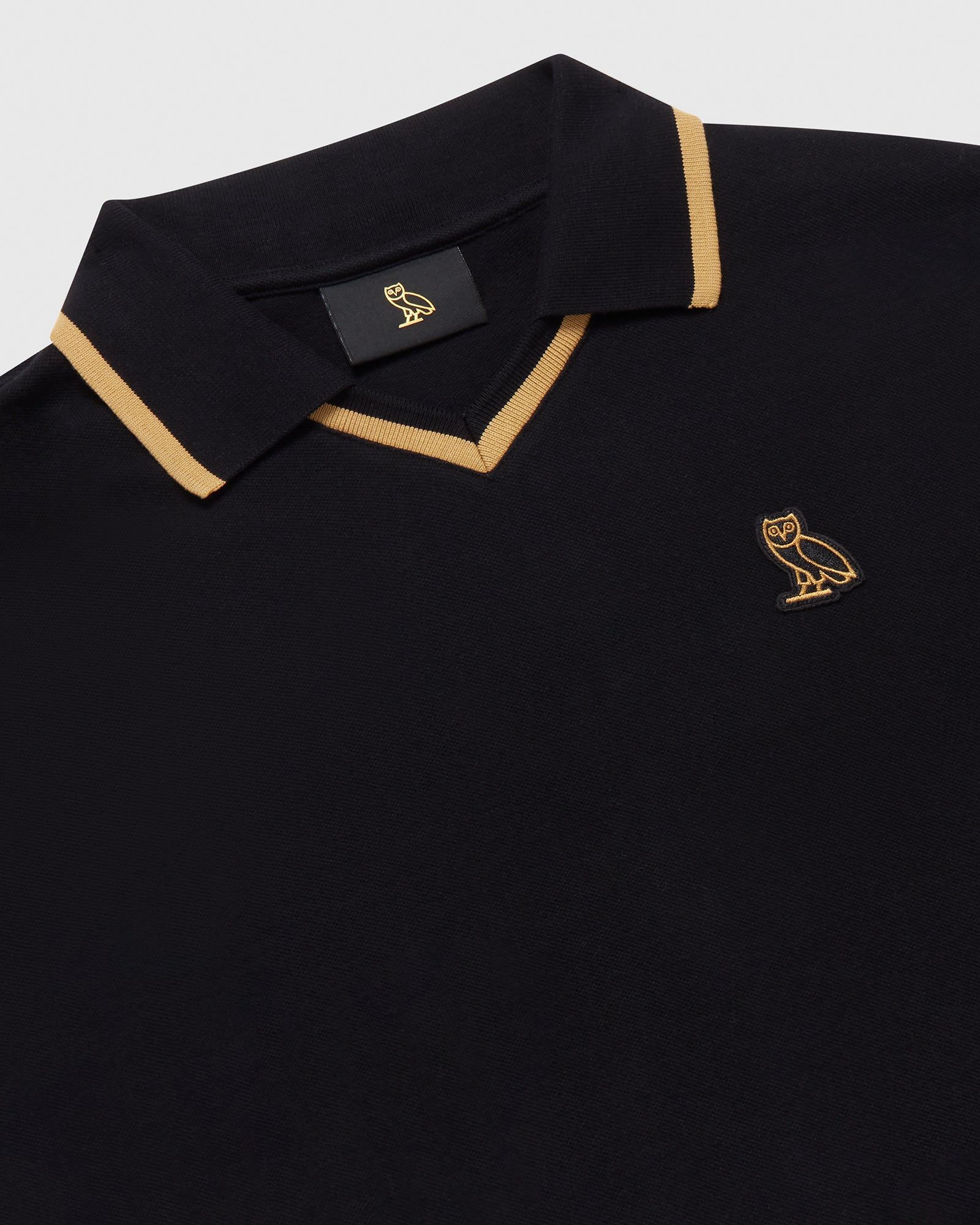 Longsleeve Polo - Black sold by OVO product image thumbnail 3
