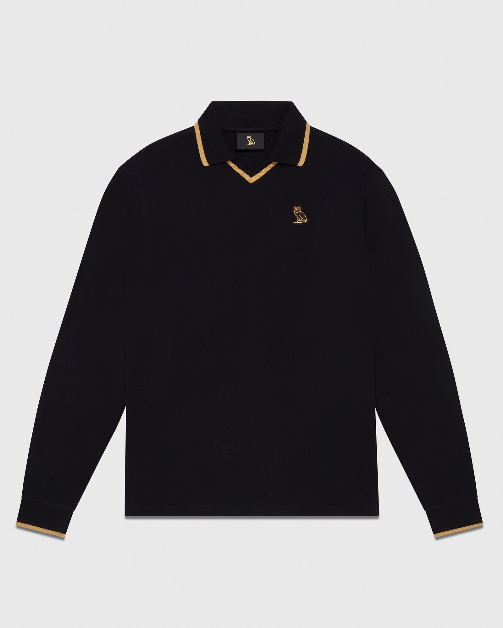Longsleeve Polo - Black sold by OVO