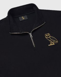 Mini OG Quarter Zip Sweatshirt - Black sold by OVO