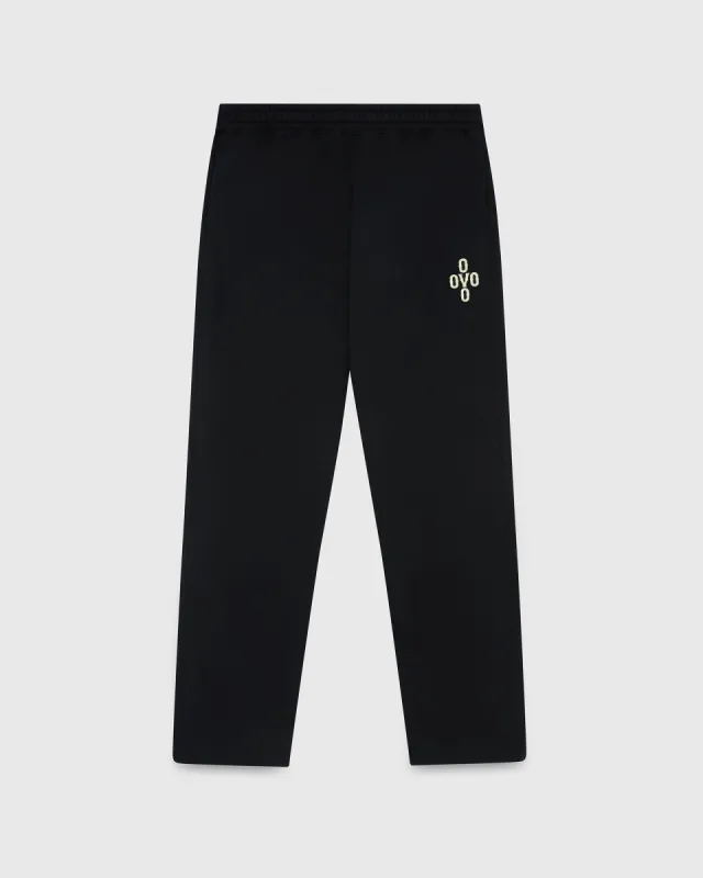 Pom Pom Open Hem Sweatpant - Black sold by OVO