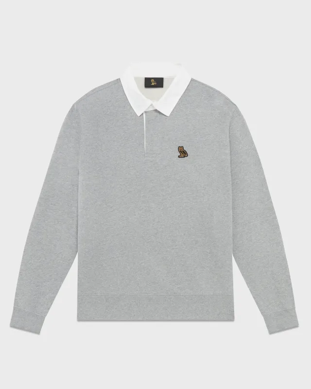 Fleece Rugby - Heather Grey sold by OVO