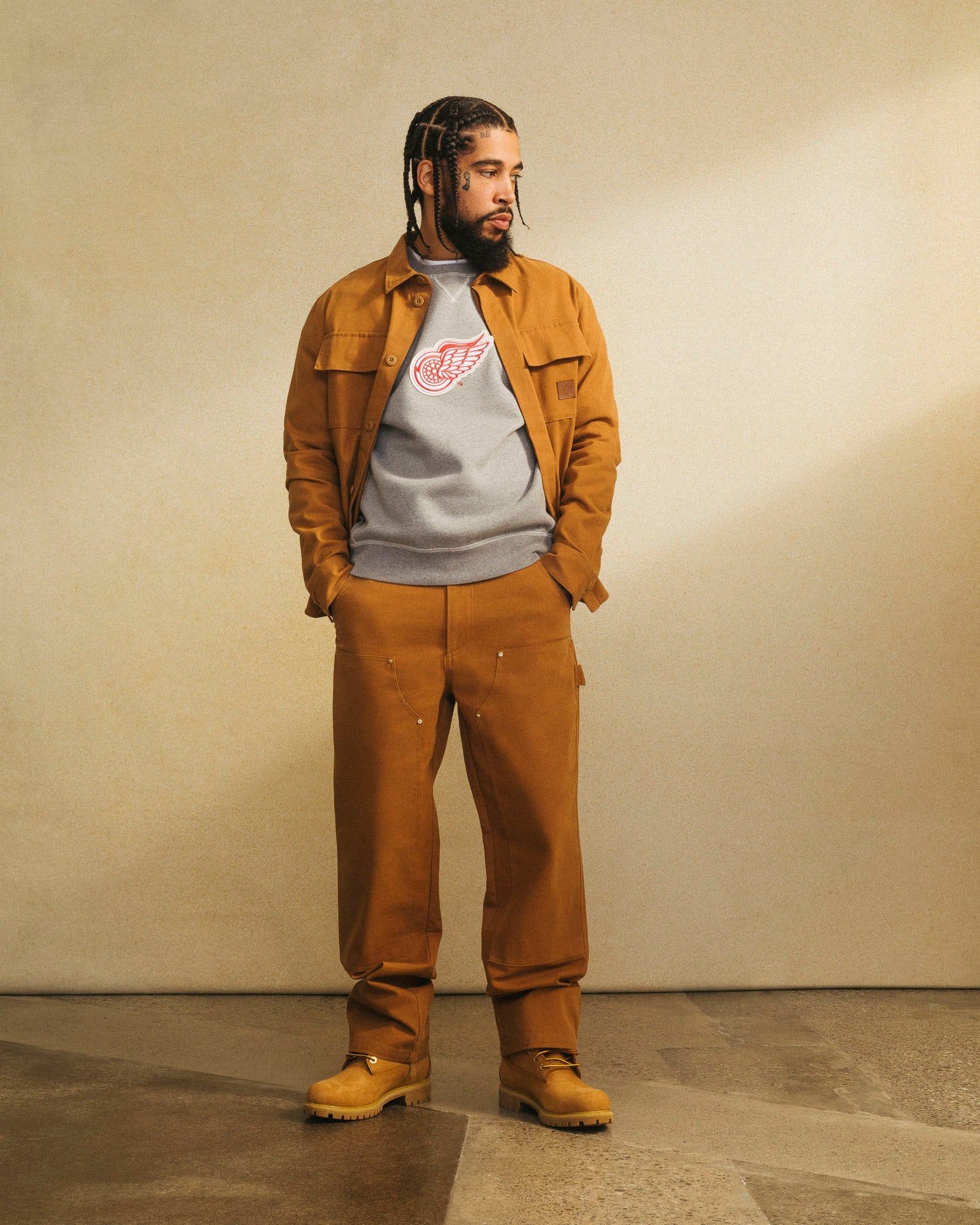 Detroit Red Wings Crewneck - Heather Grey sold by OVO product image thumbnail 2