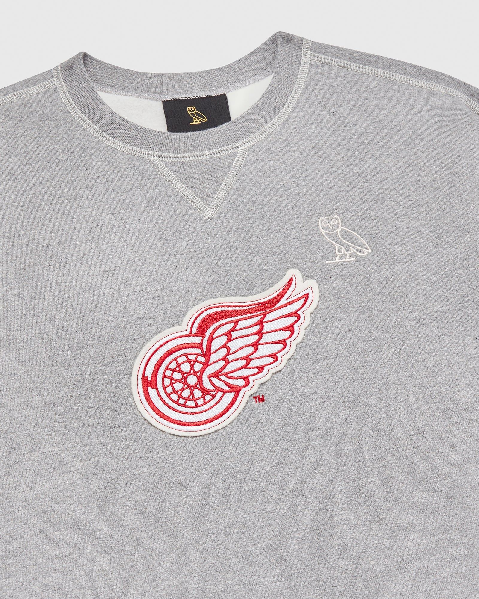 Detroit Red Wings Crewneck - Heather Grey sold by OVO product image thumbnail 3