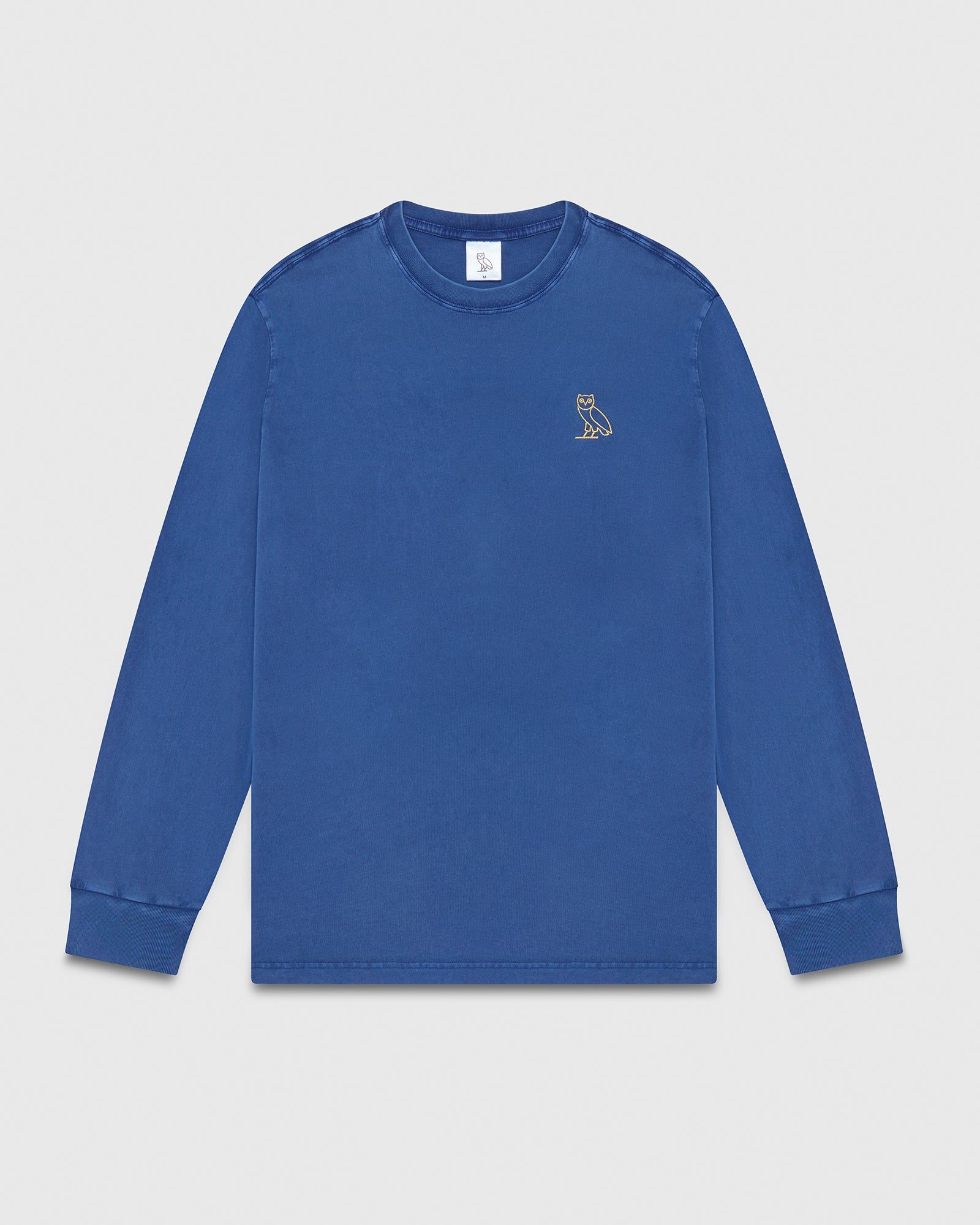 GARMENT DYE LONGSLEEVE T-SHIRT - BLUE sold by OVO