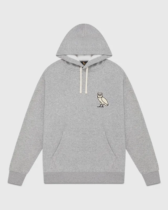 Mini OG Plush Hoodie - Heather Grey sold by OVO