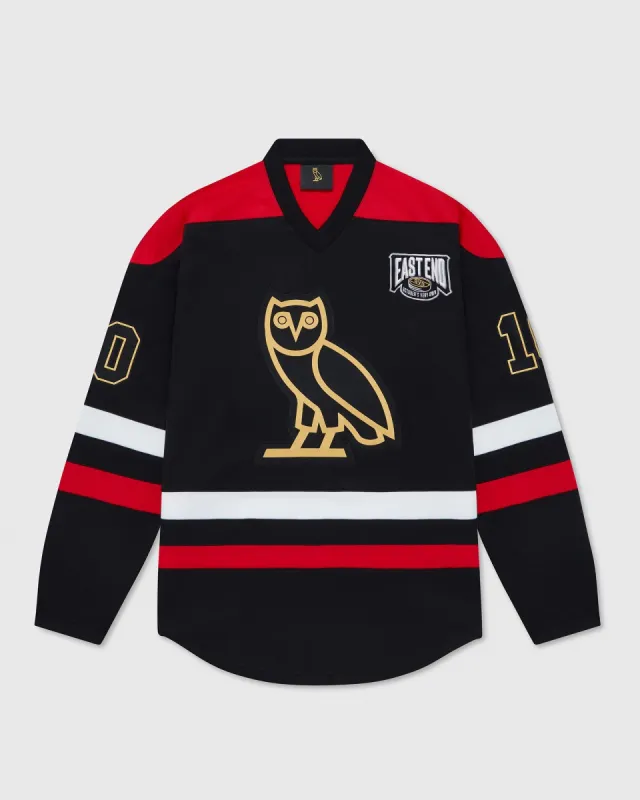 Hockey Jersey - Black/Red sold by OVO