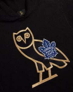OVO® / TORONTO MAPLE LEAFS OG OWL HOODIE - BLACK sold by OVO