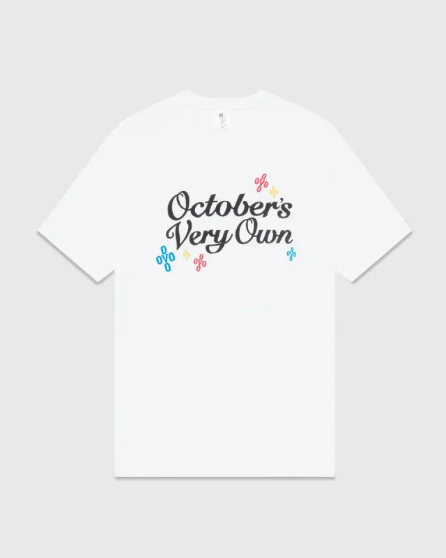 Pom Pom Script T-Shirt - White sold by OVO