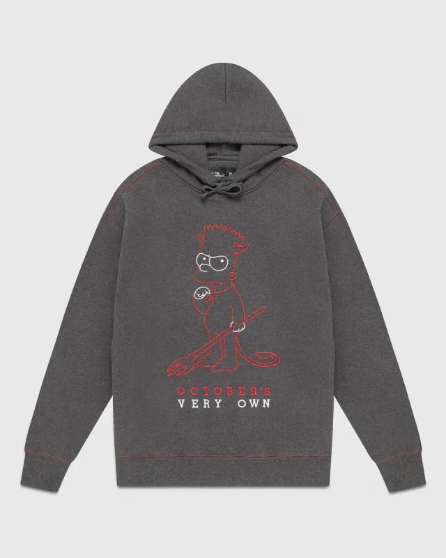 The Simpsons Pullover Hoodie - Charcoal Grey sold by OVO