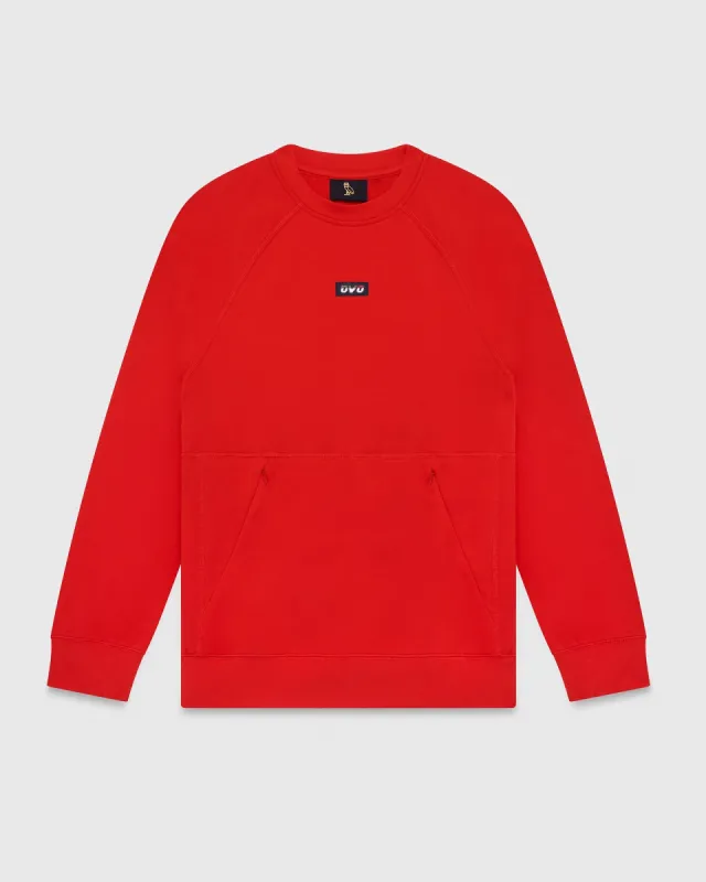 RUNNER CREWNECK - RED sold by OVO
