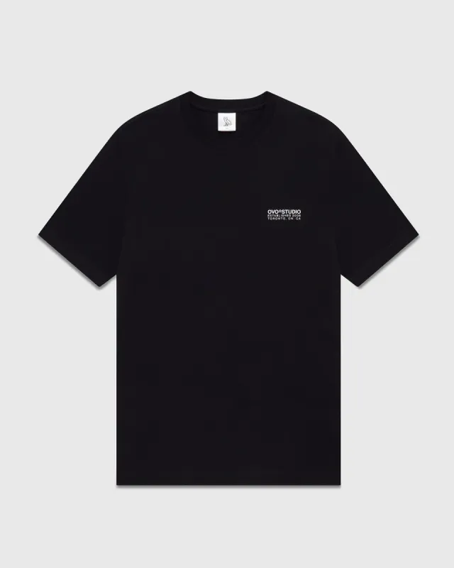 CASE STUDY T-SHIRT - BLACK sold by OVO