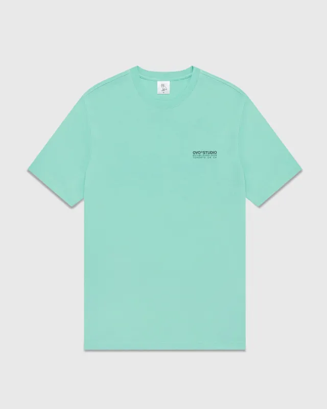 CASE STUDY T-SHIRT - TEAL made by OVO