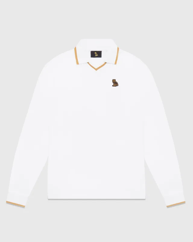 Longsleeve Polo - White sold by OVO