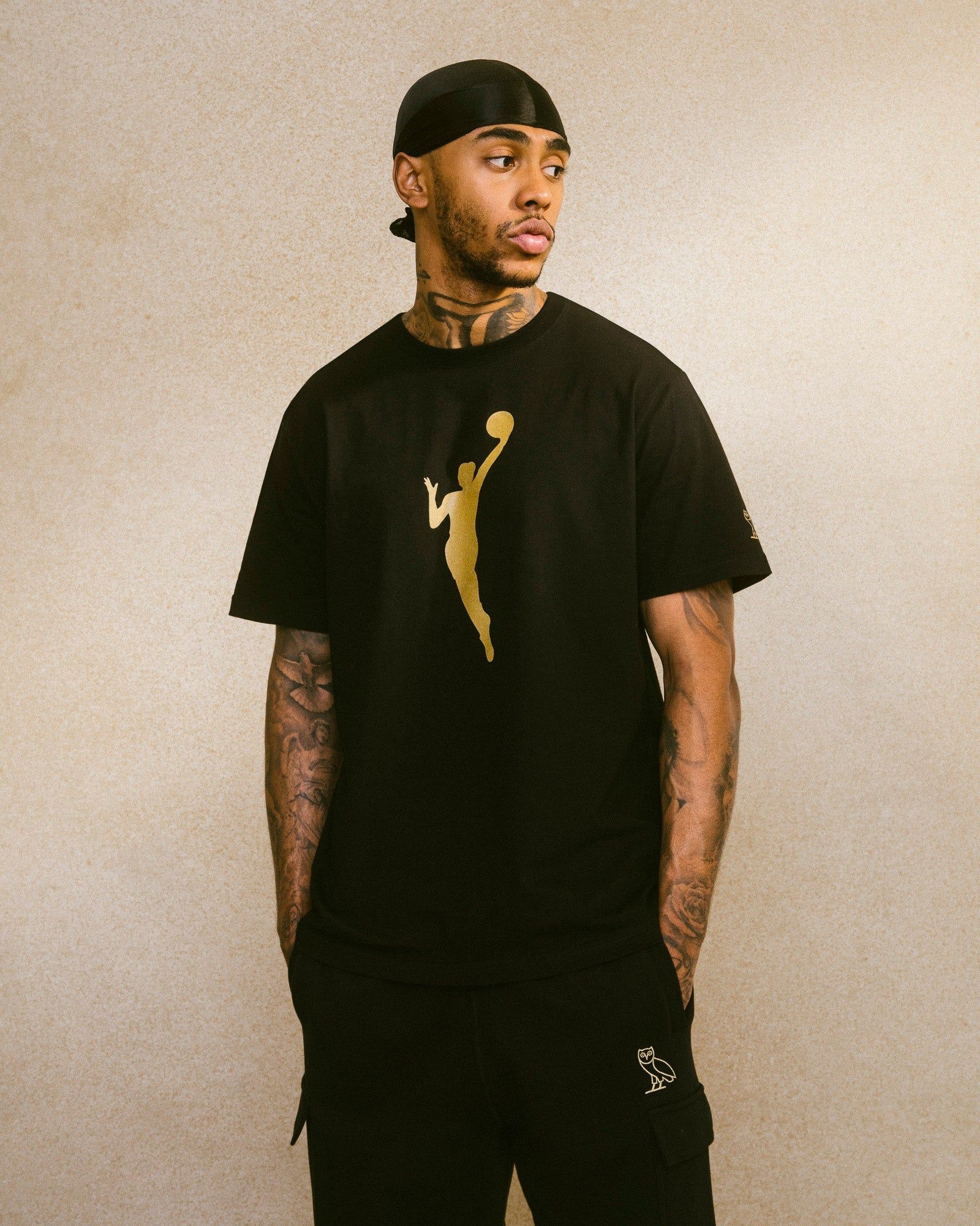 WNBA Logowoman T-Shirt - Black sold by OVO product image thumbnail 2