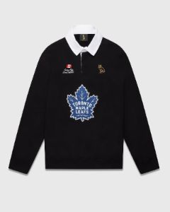OVO® / TORONTO MAPLE LEAFS RUGBY POLO - BLACK sold by OVO