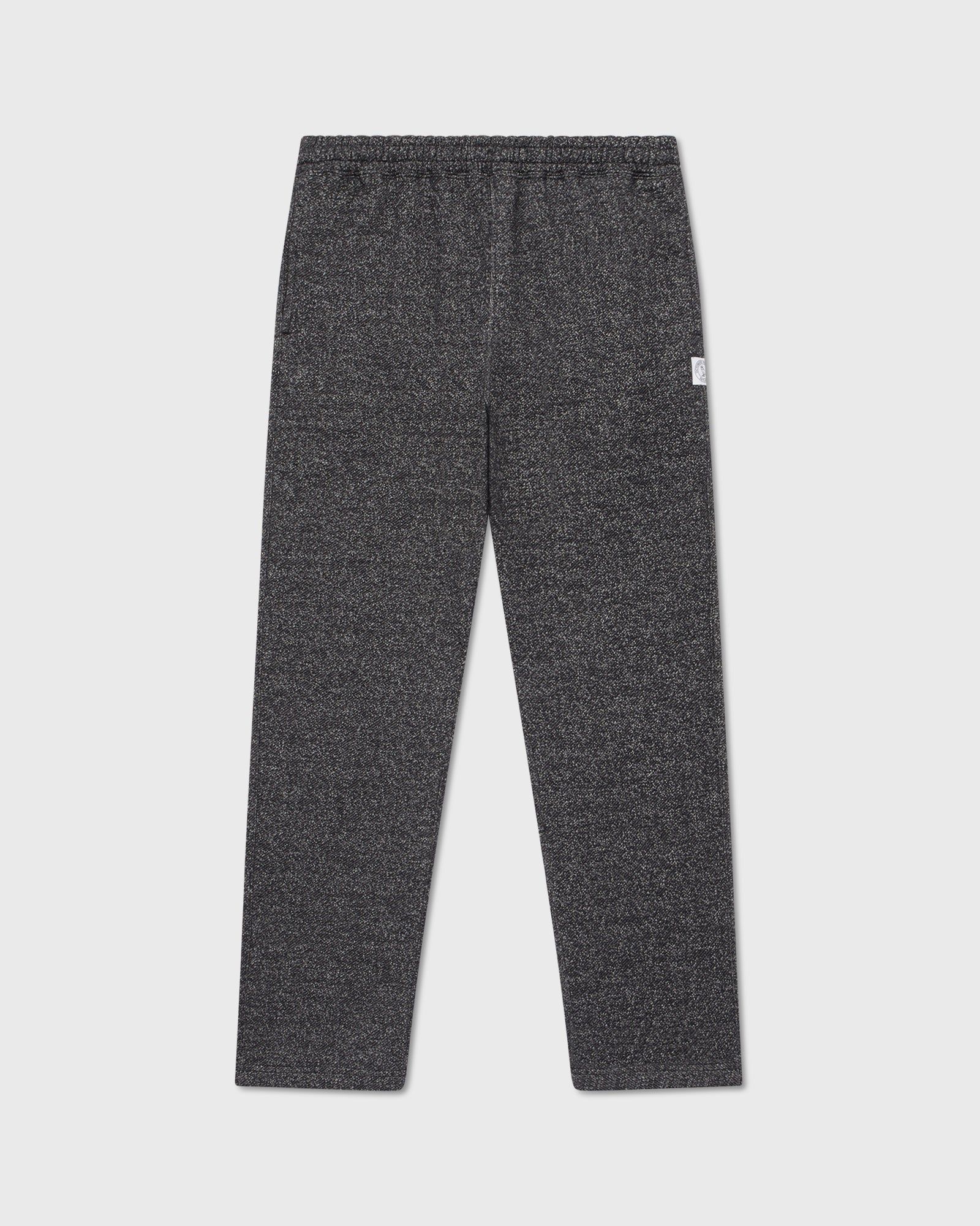 Speckle Fleece Open Hem Sweatpant - Black sold by OVO