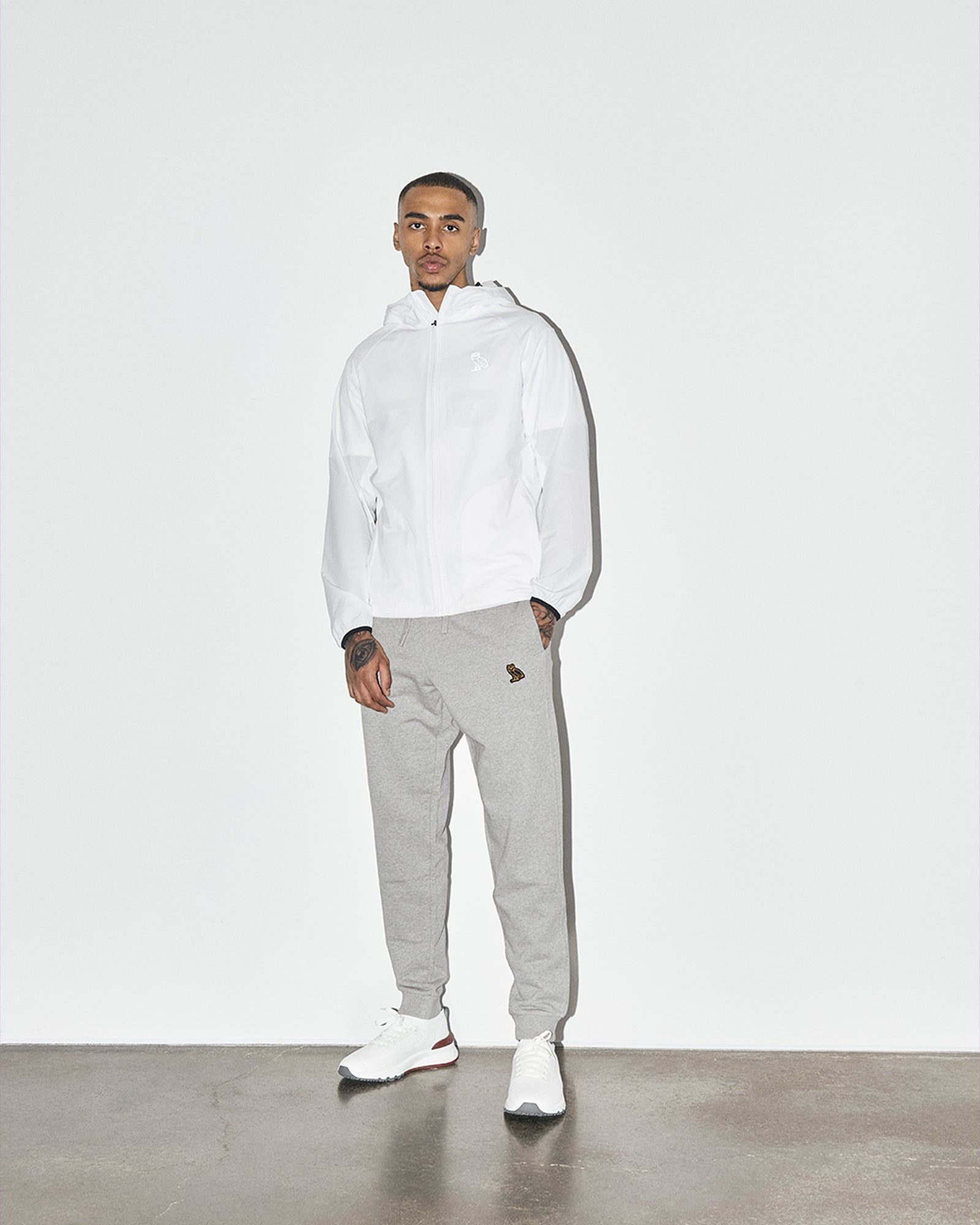LIGHTWEIGHT NYLON RUNNING JACKET - WHITE sold by OVO product image thumbnail 2