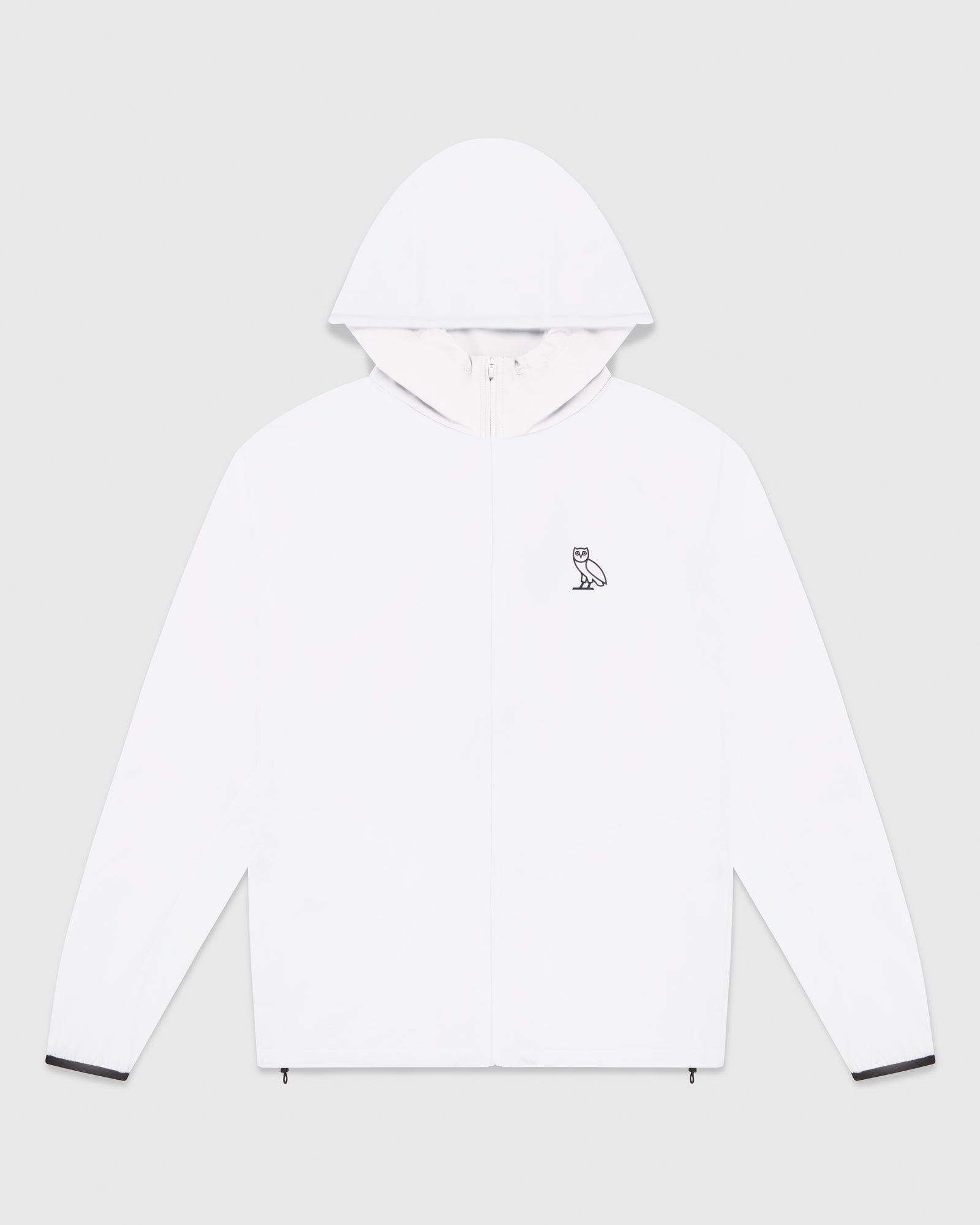 LIGHTWEIGHT NYLON RUNNING JACKET - WHITE sold by OVO