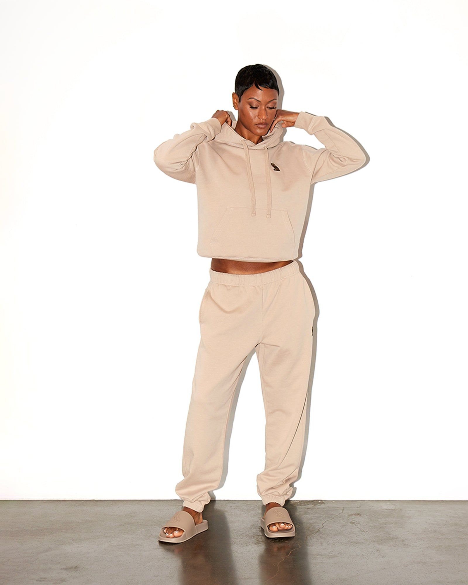 WOMENS HOODIE - TAN sold by OVO product image thumbnail 2