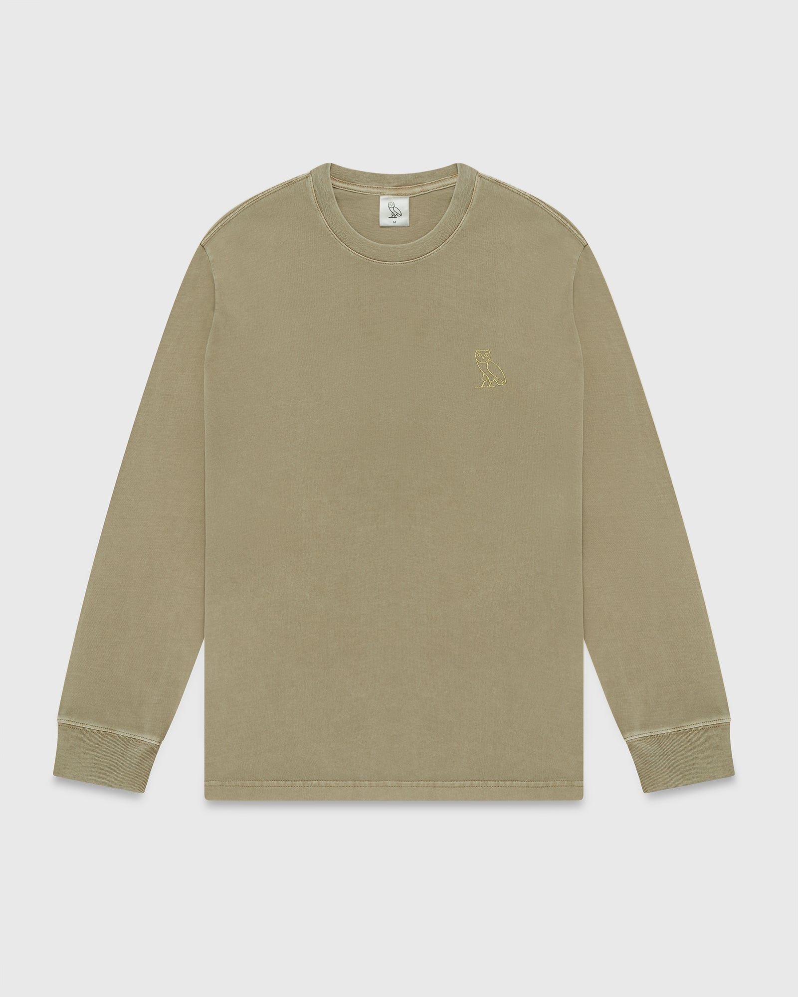 Muskoka Garment Dyed Longsleeve T-Shirt - Sand sold by OVO