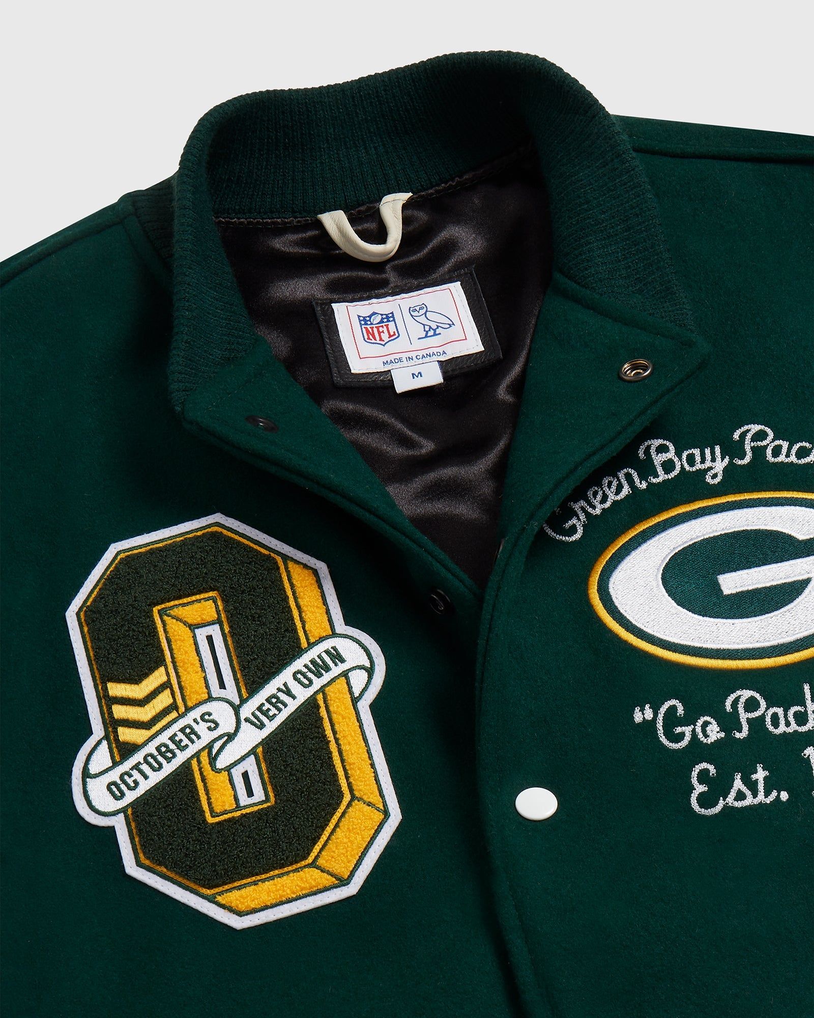 NFL GREEN BAY PACKERS VARSITY JACKET - GREEN sold by OVO product image thumbnail 5