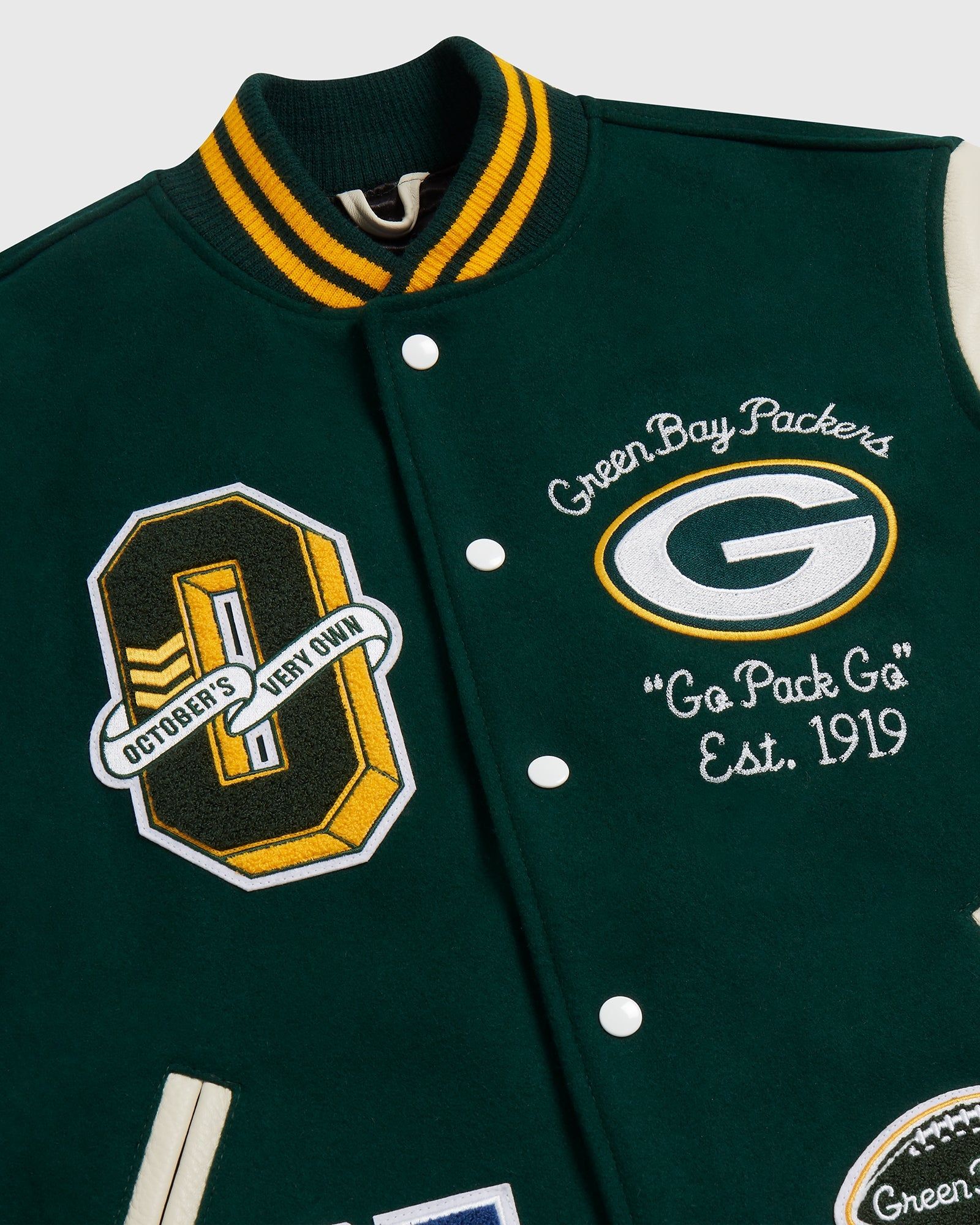 NFL GREEN BAY PACKERS VARSITY JACKET - GREEN sold by OVO product image thumbnail 3