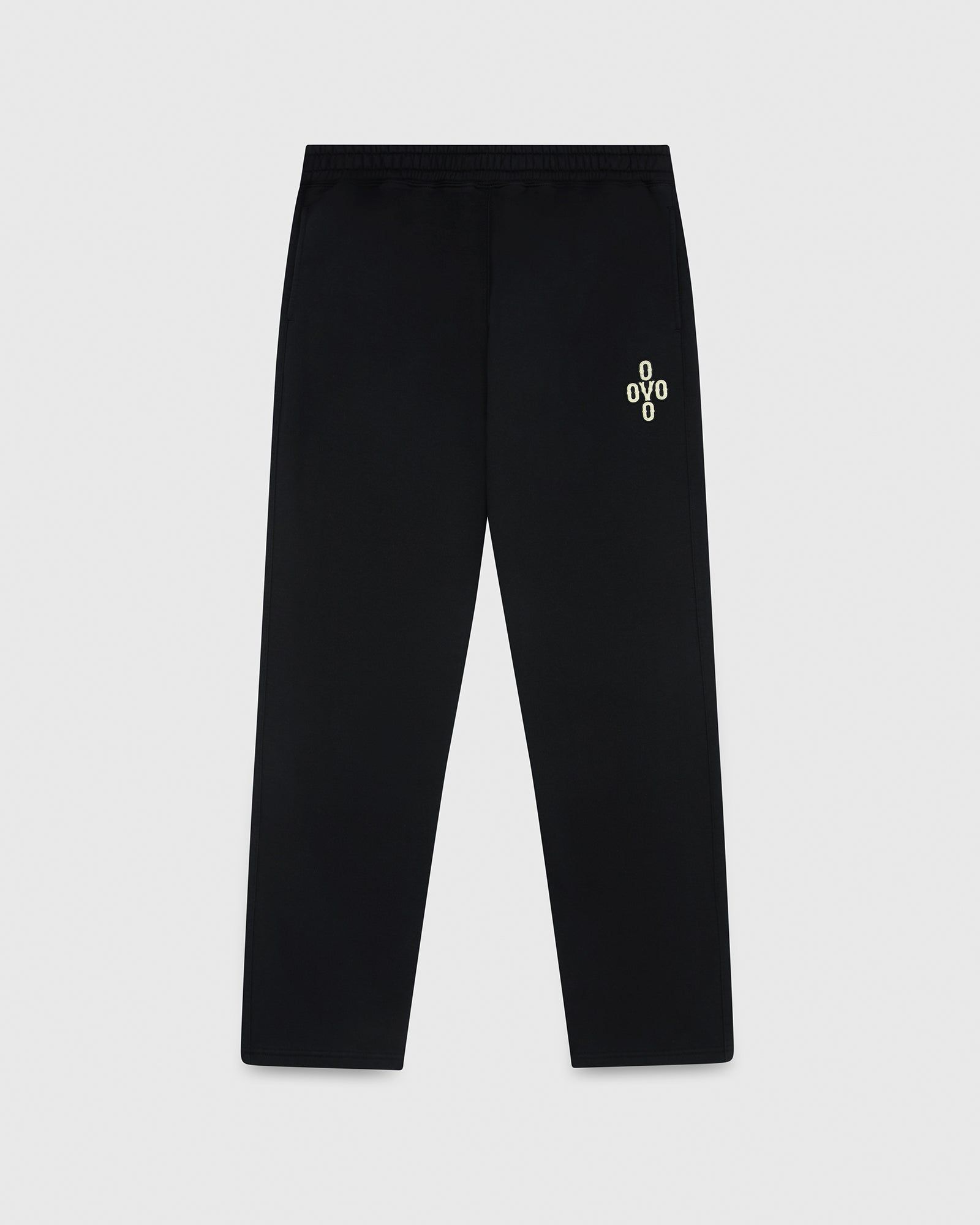 Pom Pom Open Hem Sweatpant - Black sold by OVO