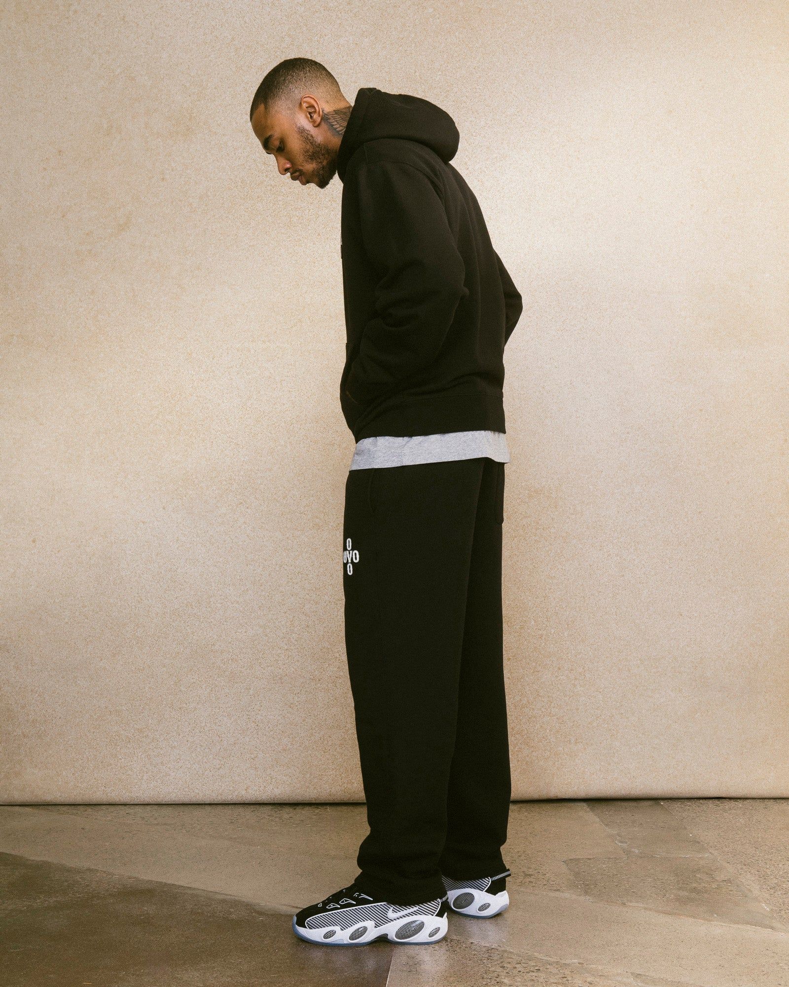 Pom Pom Open Hem Sweatpant - Black sold by OVO product image thumbnail 2