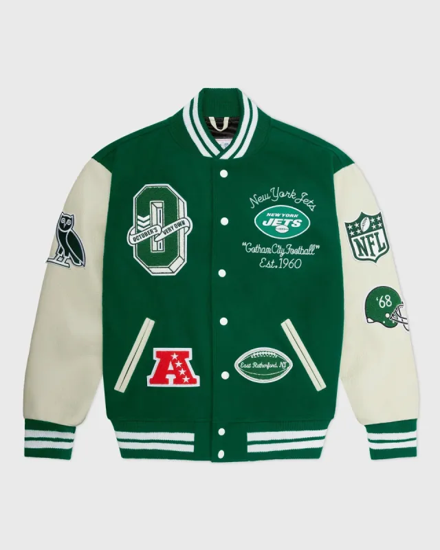 NFL New York Jets Varsity Jacket - Green sold by OVO