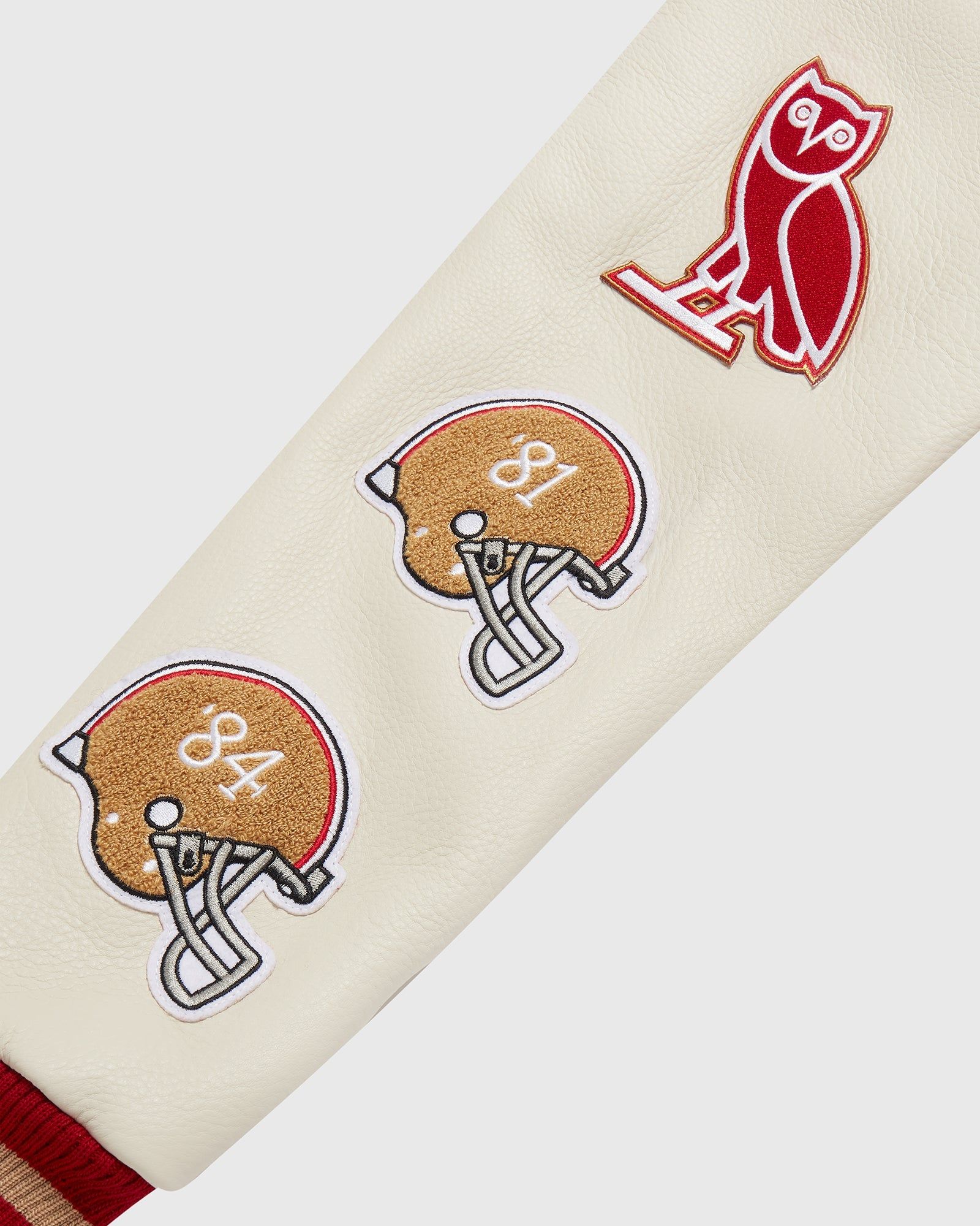 NFL SAN FRANCISCO 49RS VARSITY JACKET - RED sold by OVO product image thumbnail 6