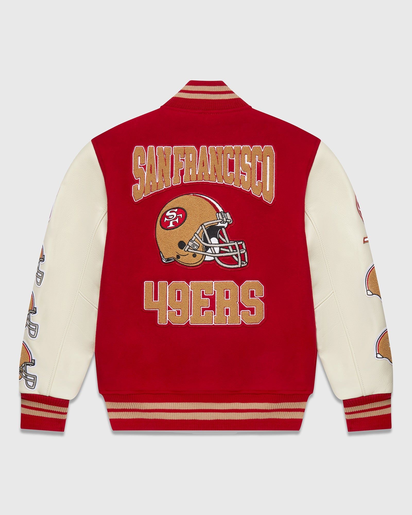 NFL SAN FRANCISCO 49RS VARSITY JACKET - RED sold by OVO product image thumbnail 2