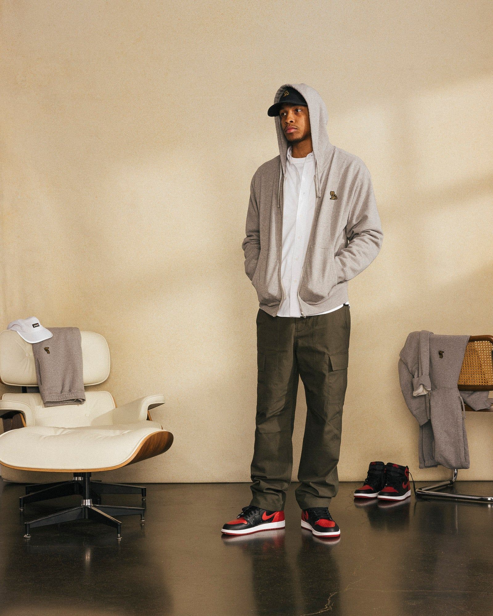 Classic Full-Zip Hoodie - Heather Grey sold by OVO product image thumbnail 2