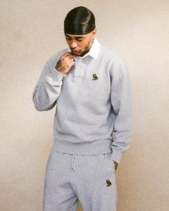 Fleece Rugby - Heather Grey sold by OVO