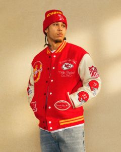 NFL Kansas City Chiefs Varsity Jacket - Red sold by OVO
