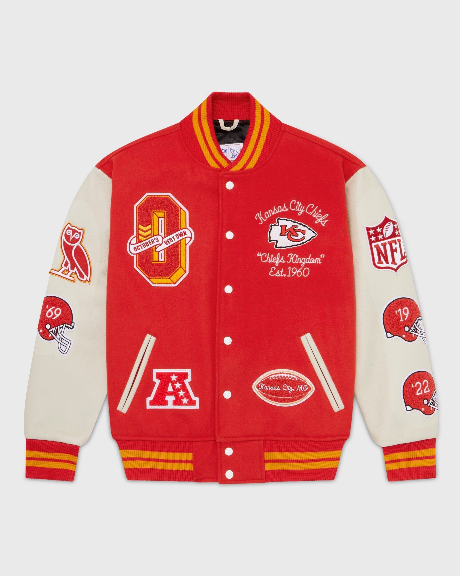 NFL Kansas City Chiefs Varsity Jacket - Red sold by OVO