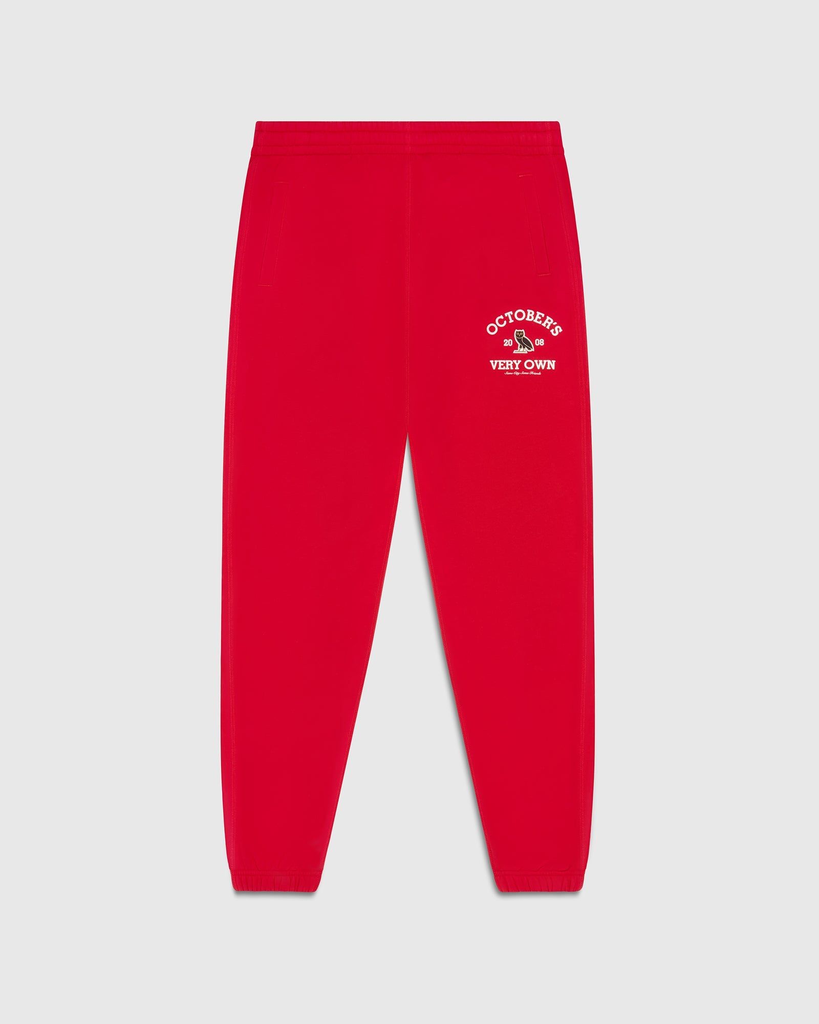COLLEGIATE SWEATPANT - RED sold by OVO