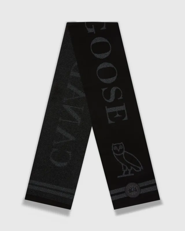 Canada Goose Reflective Scarf  - Black sold by OVO